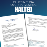 Headline with copy of letter linked in readable PDF text below.